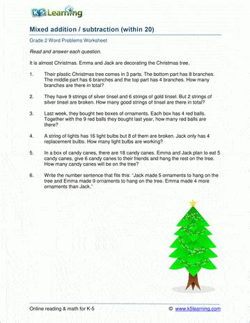 Mathematics worksheets for grade 1 based on international syllabus. Math Word Problem Worksheets | K5 Learning