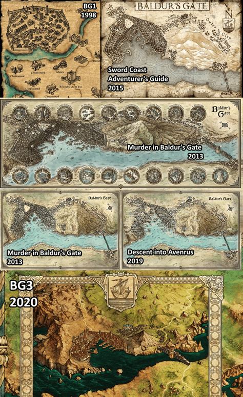 Baldurs Gate Map Evolution Rbaldursgate