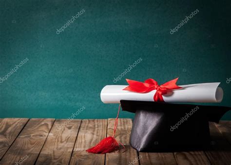 Graduation Cap And Diploma — Stock Photo © Billiondigital 118567614