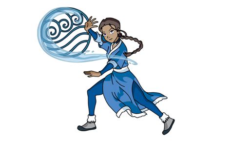 Avatar The Last Airbender Katara Blue Dress Outfit Cosplay Costume