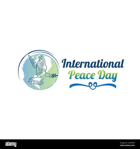 Sep 21 International Peace Day Illustration Concept Present Peace