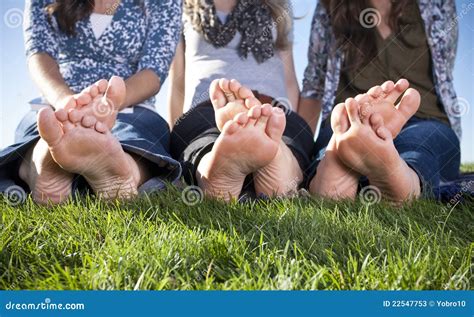 Barefoot Female Feet Outdoors Stock Image Image Of Doctor Group