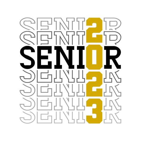Senior 2023 Stacked Svg Graduation Svg Class Of 2023 Etsy