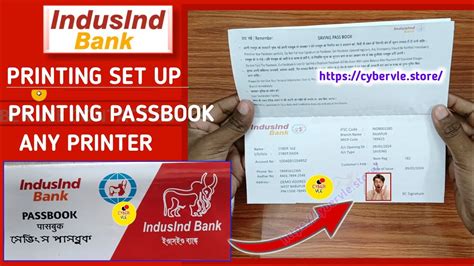 Indusind Bank Passbook Setup Printing Set Printing Any Printer Selai