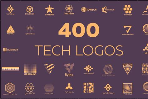 40 Tech Logos Creative Logo Templates ~ Creative Market