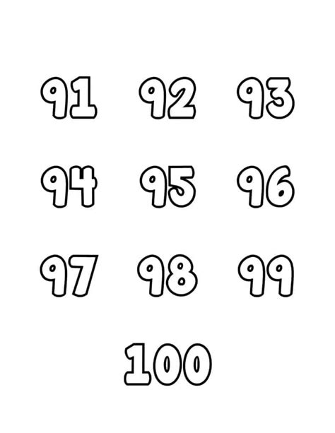 Free Large Printable Numbers 1 100 Printable Numbers How To Find Out