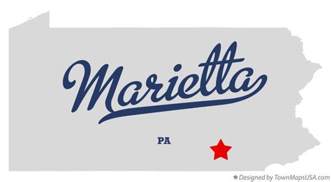 Map Of Marietta Pa Pennsylvania