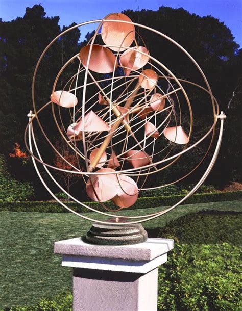 26 Diameter Stratasphere Kinetic Wind Sculpture On Table Top Base By
