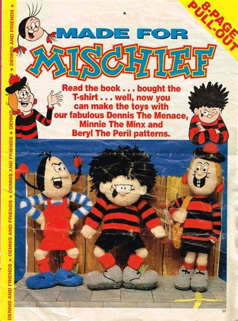 Made For Mischief Dennis The Menace Toys Three By Ellisadine £115