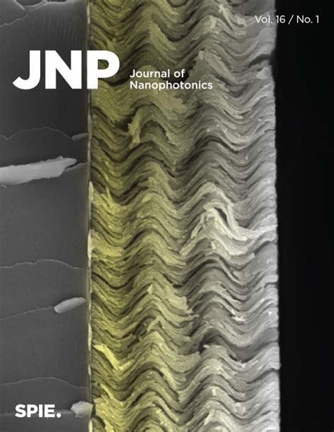 Volume 16 Issue 1 Journal Of Nanophotonics