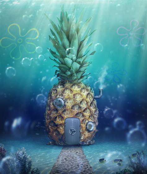 The Pineapple Under The Sea Autoral On Behance