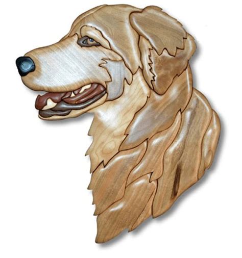 Golden Retriever Intarsia Wood Intarsia Wood Patterns Intarsia