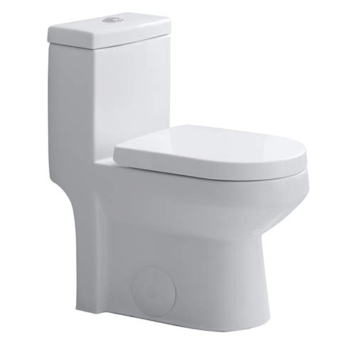 Horow Mordern One Piece Toilet Dual Flush With Soft Closing Seat Small