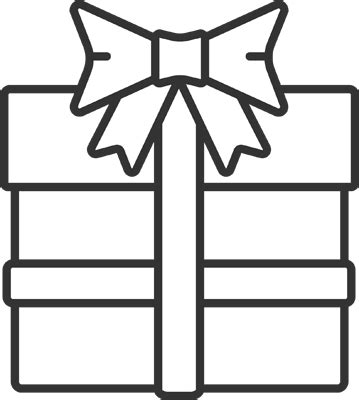 Gift Outline Christmas Present Outlines Gift Templates