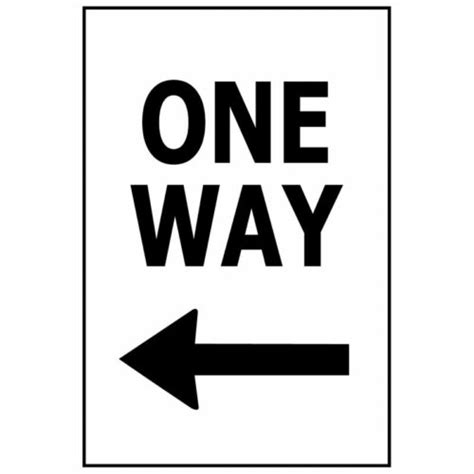 One Way Arrow Safety Genius