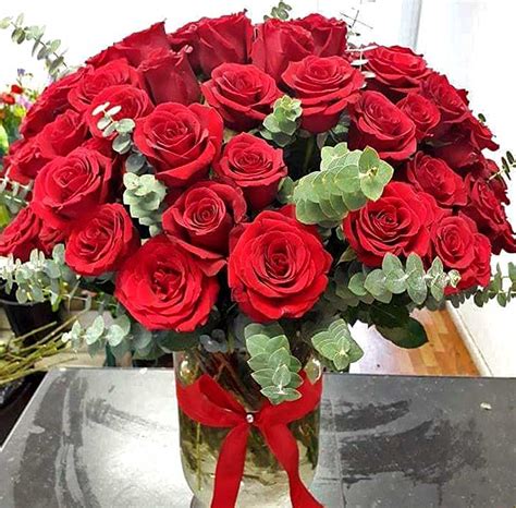 50 Red Roses Fine Flowers