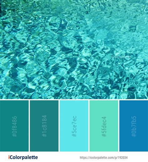 Color Palette Ideas From Water Blue Aqua Image Icolorpalette