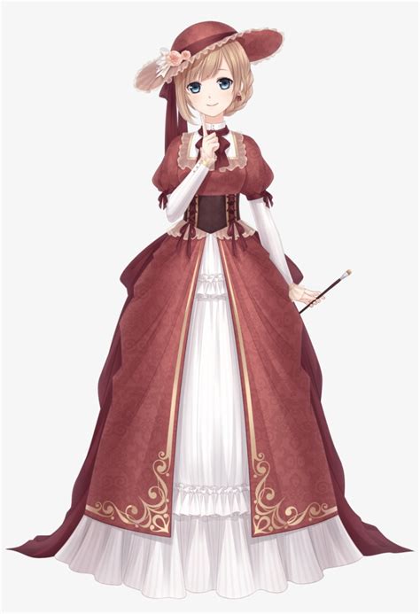 Chapter Miracle Nikki Nios Anime Girl Victorian Dress Png Image