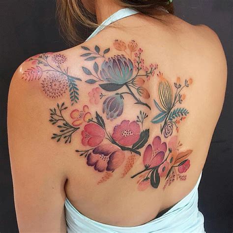 Pin By Wendy Santana On Favorite Lucy Tattoos Floral Back Tattoos