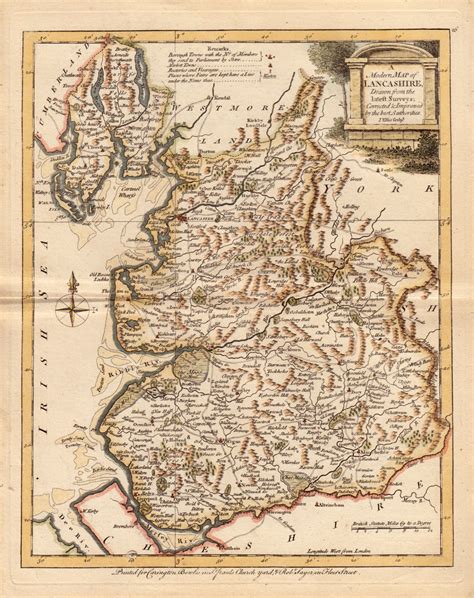Lancashire Antique Maps Old Maps Of Lancashire Vintage Maps Of