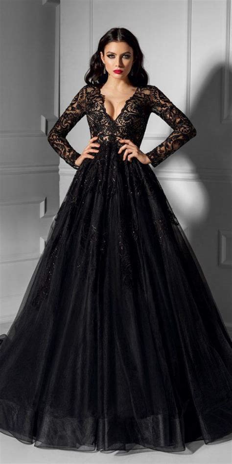 20 Elegant Black Wedding Dresses Ostty