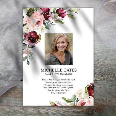 Celebration Of Life Ideas Photo Memorial Cards Memorial Cards