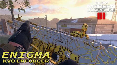 UNLOCKING ENIGMA ON THE KVO ENFORCER! - COD MW3 ZOMBIES - YouTube