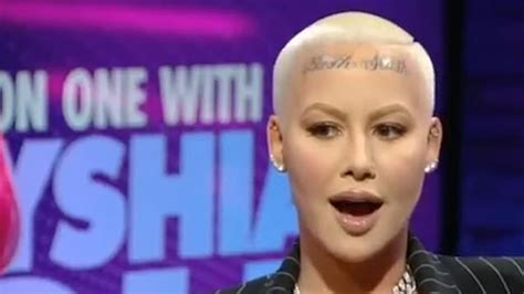 Amber Rose Face Tattoo Say