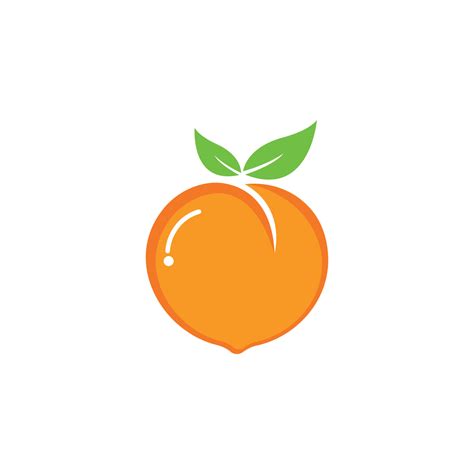 Set Of Peach Fruit Logo Vector Icon Concept Illustration 15582334