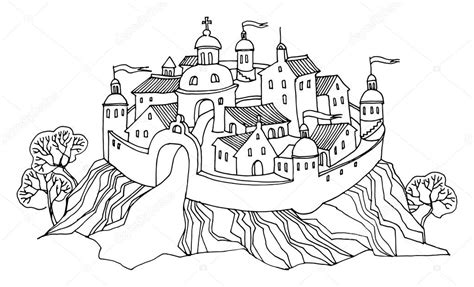 Cartoon hand drawing castle — Stock Vector © _fla 19319111