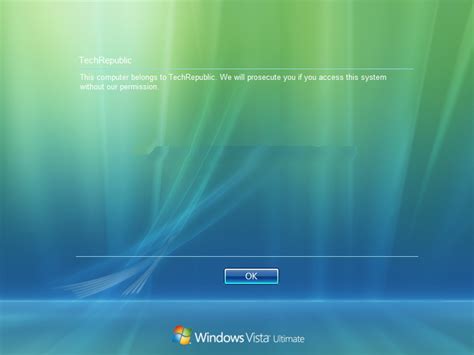 Tweak Windows Vistas Logon Screen To Meet Your Needs Techrepublic