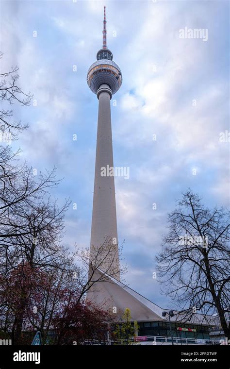 View Of The Fernsehturm The Television Tower And Tallest Building In