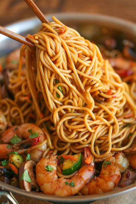 Chinese are big on food symbolisms. Asian Garlic Noodles - Damn Delicious