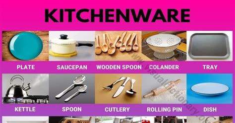 Kitchenware Top 100 Essential Tools And Furniture In The Kitchen