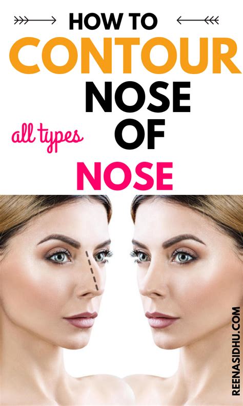How To Contour Nose For Every Nose Type In 2021 Nose Contouring