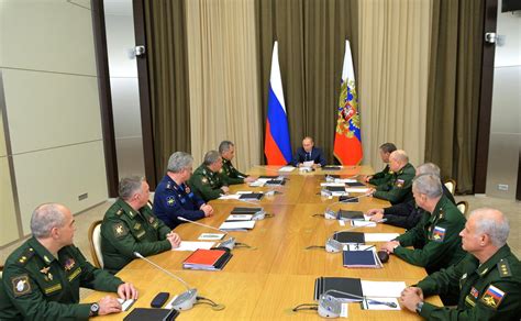 Meeting With Defence Ministry Leadership President Of Russia