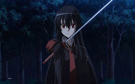 Akame S Sword Dark Hair Kill Ga Kiru Manga Mesy Assassin Akame Girl Hd Wallpaper Peakpx