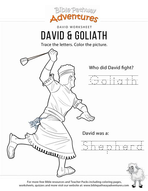 Free Printable David And Goliath Crafts