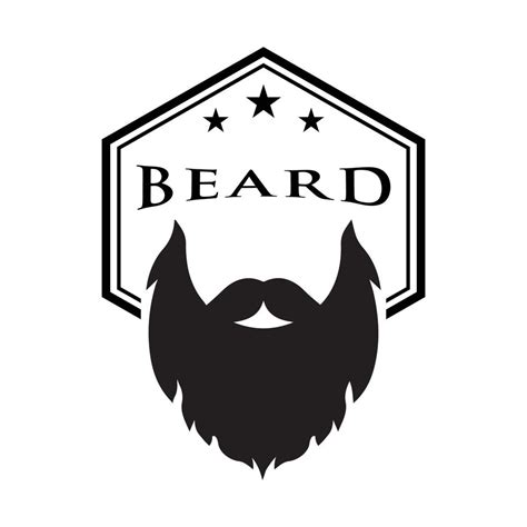 Beard Logo Vector 19516069 Vector Art At Vecteezy