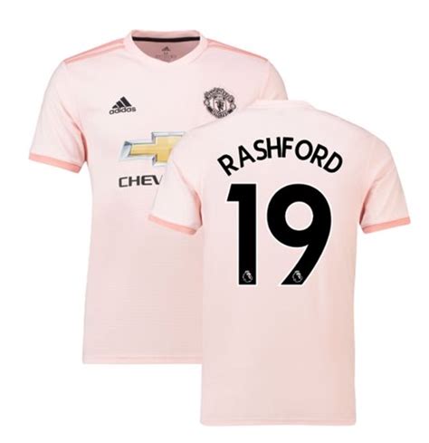 Buy 2018 2019 Man Utd Adidas Away Football Shirt Rashford 19