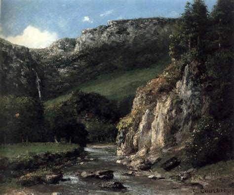 Stream In The Jura Mountains Gustave Courbet
