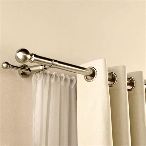Tips On Selecting Striking Curtain Poles Double Rod Curtains Double