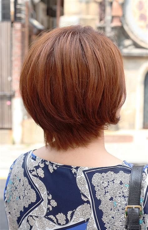 Pictures Of Back View Of Short Auburn Bob Hairstyle