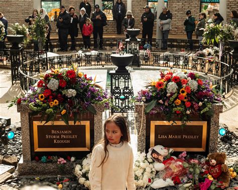 At Lisa Marie Presley Memorial at Graceland, Friends and Family Mourn