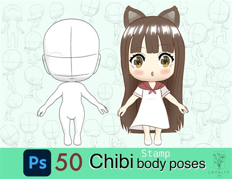 Anime Chibi Body Outline