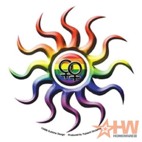 rainbow sun lesbian rainbow sun on stock homoware the largest online gay shop in
