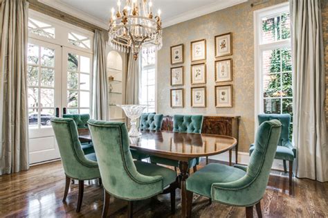 These small dining room ideas will make your space look larger, help the flow of traffic, and increase storage in a small footprint. University Park French Colonial - Traditional - Dining Room - Dallas - by JD Smith Custom Homes
