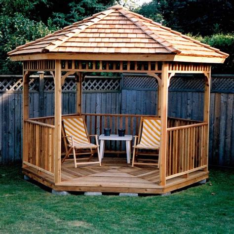 Being short on money does not mean one can't find a durable and beautiful gazebo for his garden. Hexagon Gazebo - 8' | Modern gazebo, Backyard gazebo ...