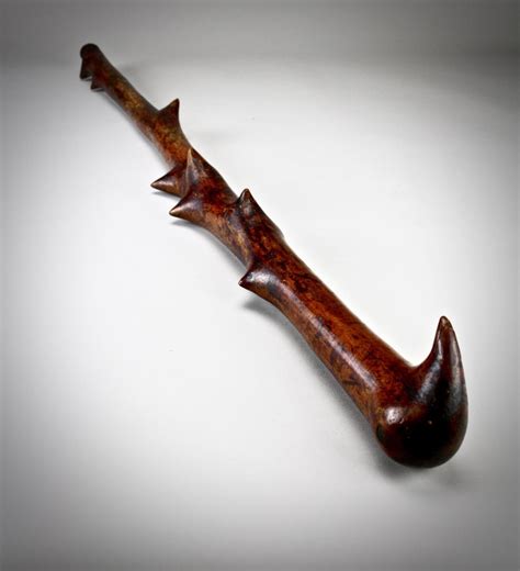 A Substantial Irish Blackthorn Walking Stick 19th Century Bada
