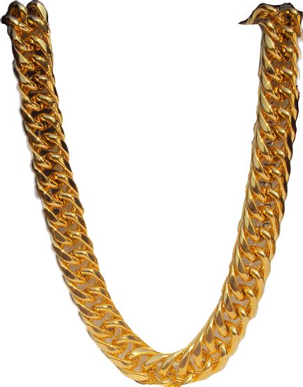 Gold Heavy Miami Cuban Link Chain (PNG) | Official PSDs png image